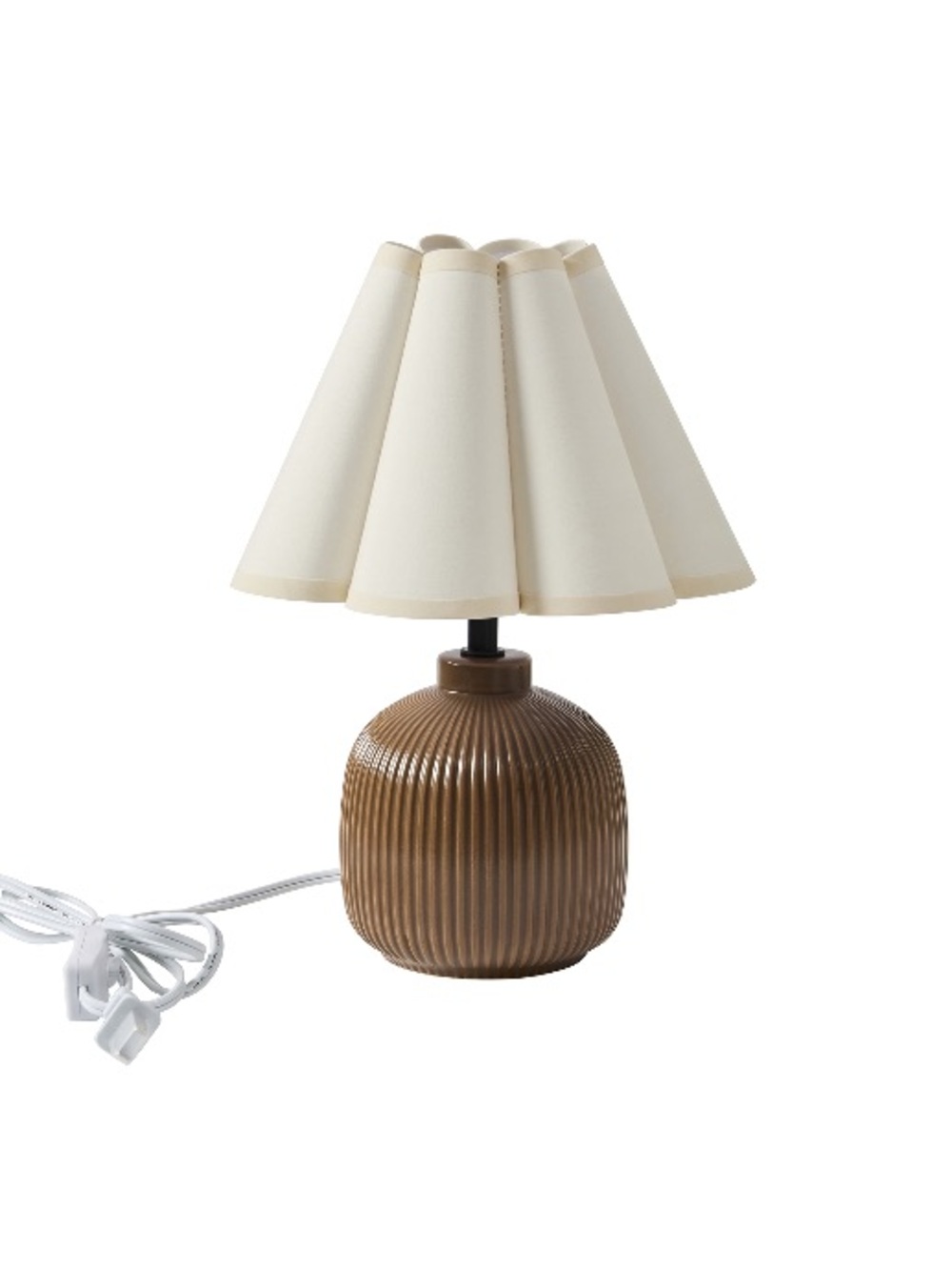 Home Decor Collection 12.5" Brown Ceramic Table Lamp